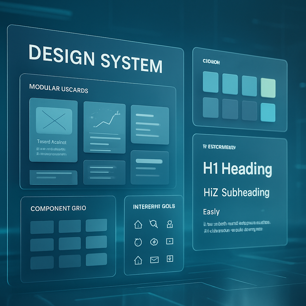 Illustration of a design system